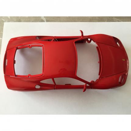 Carcasse carrosserie rouge pièce détaché Ferrari 360 Modena 1999 1/18 burago