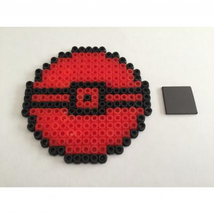 POKEBALL MEMOIRE BALL POKEMON AIMANT REFRIGERATEUR PERLE HAMA DECO FRIGO