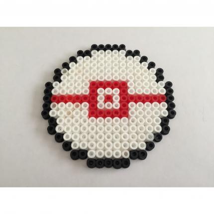 POKEBALL HONOR BALL POKEMON PERLE A REPASSER HAMA DESSOUS DE VERRE DECORATION