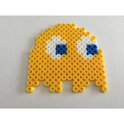 FANTOME MONSTRE JAUNE PACMAN PAC-MAN NAMCO PERLE A REPASSER HAMA DECORATION