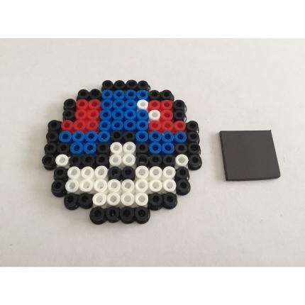 POKEBALL SUPER BALL POKEMON AIMANT PERLE A REPASSER HAMA DECORATION PIXEL ART