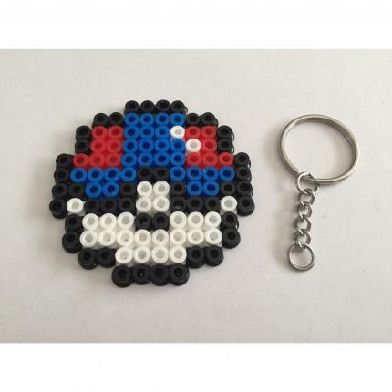 POKEBALL SUPER BALL POKEMON PORTE CLE PERLE A REPASSER HAMA DECORATION PIXEL ART