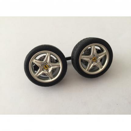 Axe de jante roue avant pièce miniature Hotwheels Mattel Ferrari F355 1/18
