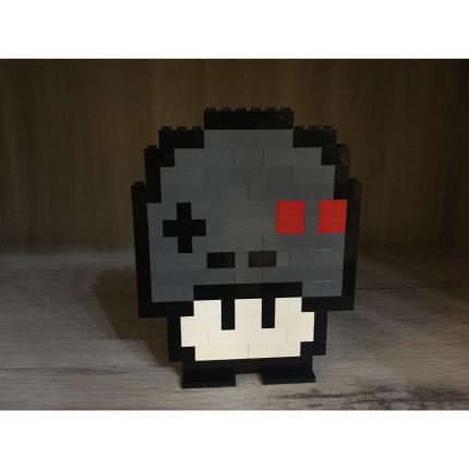 CREATION PIXEL ART LEGO CHAMPIGNON CHAMPI MARIO CONSOLE MANETTE NINTENDO NES