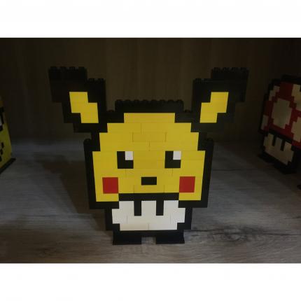 CREATION PIXEL ART LEGO CHAMPIGNON CHAMPI MARIO NINTENDO POKEMON PIKACHU