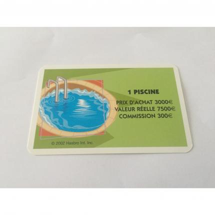 CARTE ACQUISITION 1 PISCINE PIÈCE DÉTACHÉE LA BONNE PAYE NOUVELLE EDITION HASBRO