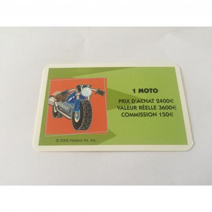 CARTE ACQUISITION 1 MOTO PIÈCE DÉTACHÉE LA BONNE PAYE NOUVELLE EDITION HASBRO