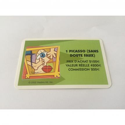 CARTE ACQUISITION 1 PICASSO PIÈCE DÉTACHÉE LA BONNE PAYE NOUVELLE EDITION HASBRO