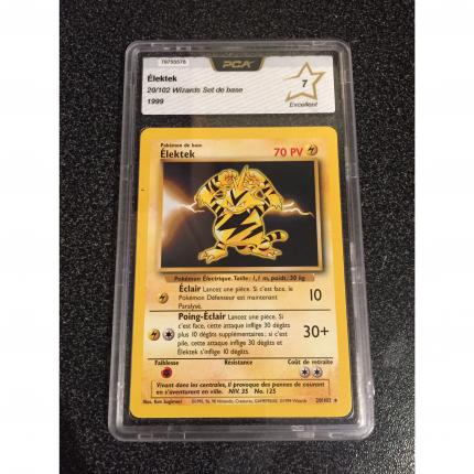 Carte pokémon Elektek 20/102 rare set de base wizards 1995 PCA 7 Excellent