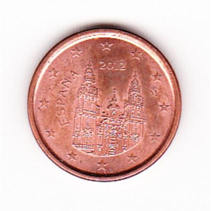 Pièce de monnaie 1 cent centime euro Espagne 2012
