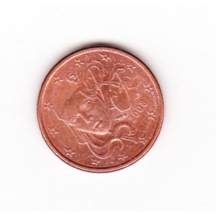 Pièce de monnaie 1 cent centime euro France 2008