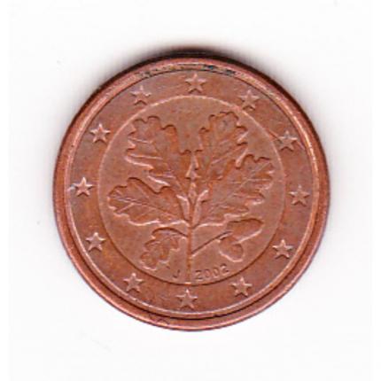 Pièce de monnaie 1 cent centime euro Allemagne 2002