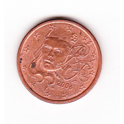 Pièce de monnaie 1 cent centime euro France 2006
