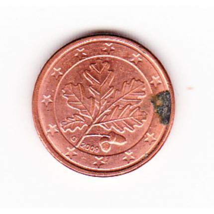 Pièce de monnaie 1 cent centime euro Allemagne 2009