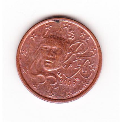 Pièce de monnaie 1 cent centime euro France 2009