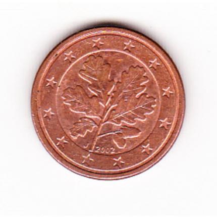 Pièce de monnaie 1 cent centime euro Allemagne 2002