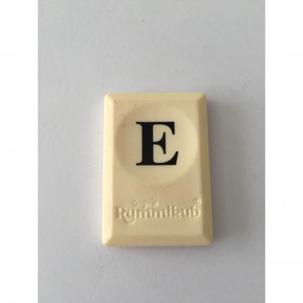 PION TUILE LETTRE E PIECE DETACHEE RUMMIKUB LE RAMI DES LETTRES 1996 MB