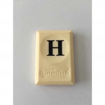 PION TUILE LETTRE H PIECE DETACHEE RUMMIKUB LE RAMI DES LETTRES 1996 MB