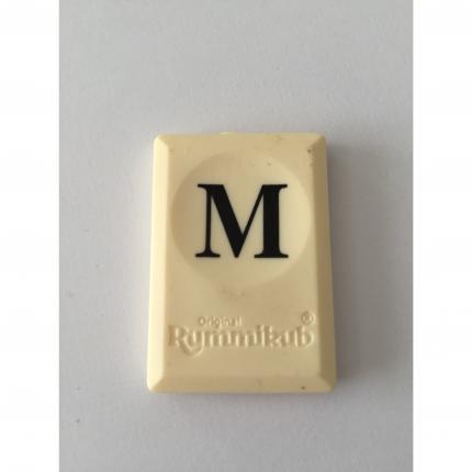 PION TUILE LETTRE M PIECE DETACHEE RUMMIKUB LE RAMI DES LETTRES 1996 MB