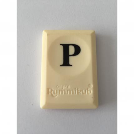 PION TUILE LETTRE P PIECE DETACHEE RUMMIKUB LE RAMI DES LETTRES 1996 MB