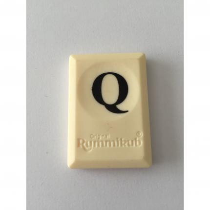 PION TUILE LETTRE Q PIECE DETACHEE RUMMIKUB LE RAMI DES LETTRES 1996 MB