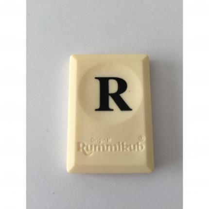 PION TUILE LETTRE R PIECE DETACHEE RUMMIKUB LE RAMI DES LETTRES 1996 MB