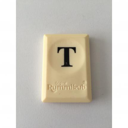 PION TUILE LETTRE T PIECE DETACHEE RUMMIKUB LE RAMI DES LETTRES 1996 MB