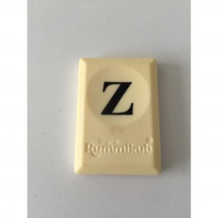 PION TUILE LETTRE Z PIECE DETACHEE RUMMIKUB LE RAMI DES LETTRES 1996 MB