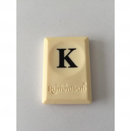 PION TUILE LETTRE K PIECE DETACHEE RUMMIKUB LE RAMI DES LETTRES 1996 MB