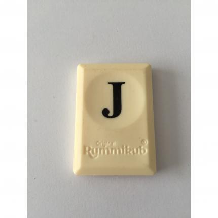 PION TUILE LETTRE J PIECE DETACHEE RUMMIKUB LE RAMI DES LETTRES 1996 MB