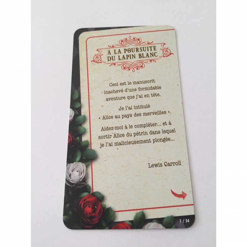 Asmodee CARTE 33/54 A LA POURSUITE DU LAPIN BLANC PIÈCE JEU UNLOCK HEROIC ADVENTURES 