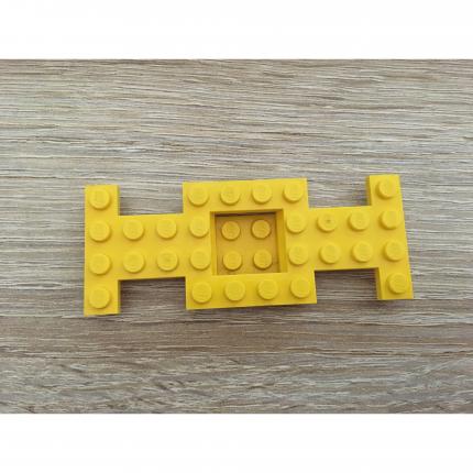 Pièce véhicule base 4x10x2.3 avec centre encastré 4212b jaune pièce détachée Lego