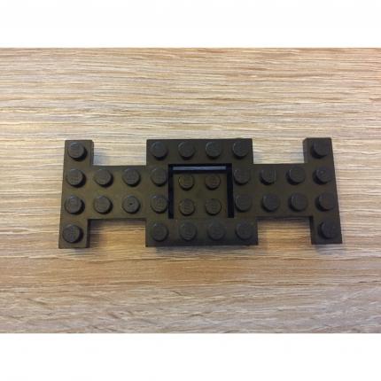 Pièce véhicule base 4x10x23 avec centre encastré 4212b noir pièce détachée Lego