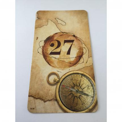 CARTE 45/60 LE TOUR DU MONDE EN 80 MINUTES PIECE DETACHEE JEU DE SOCIETE UNLOCK MYTHIC ADVENTURES