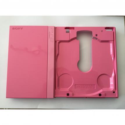 plasturgie coque dessus sony console playstation 2 SLIM SCPH-77004 rose pink