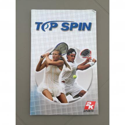 NOTICE SEULE JEU VIDEO TOP SPIN CONSOLE PLAYSTATION 2 PS2