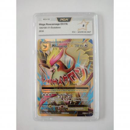 105/108 Carte pokémon Mega Roucarnage EX 105/108 ultra rare holographique XY12 evolution PCA 8 excellent proche du neuf