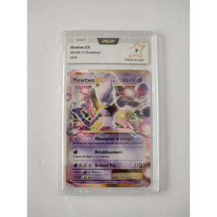 52/108 Carte pokémon Mewtwo EX 52/108 ultra rare holographique XY XY12 evolutions PCA 9 proche du neuf