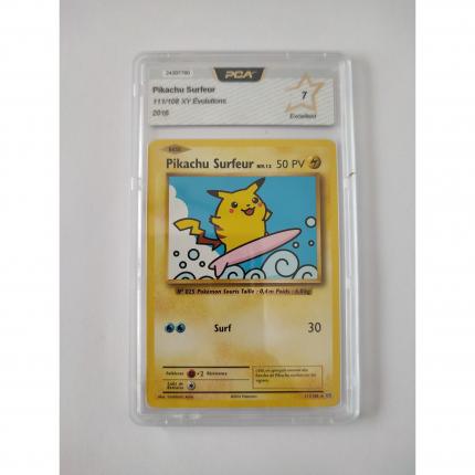 Carte pokémon Pikachu surfeur 111/108 rare secrète XY12 evolutions PCA 7 DEFAUT