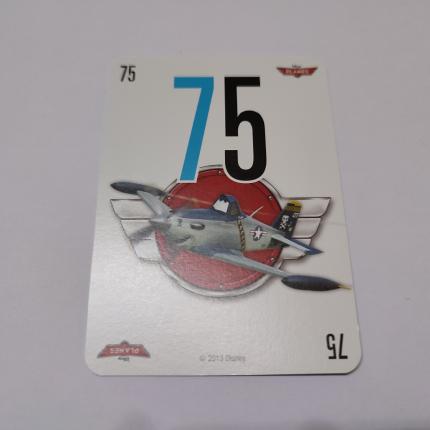 Carte 75 pièce détachée jeu 1000 mille bornes planes Dujardin Disney Pixar