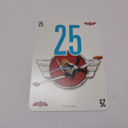 Carte 25 Dusty pièce détachée jeu 1000 mille bornes planes Dujardin Disney