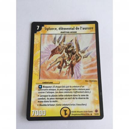 14/55 Carte Duel Masters Syforce élémental de l aurore rare 14/55