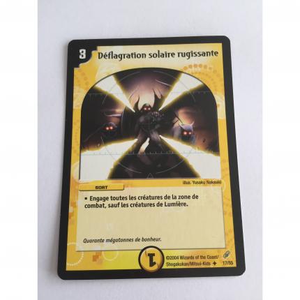 17/55 Carte Duel Masters Déflagration solaire rugissante peu commune 17/55 N2