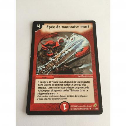 47/55 Carte Duel Masters Epée de mauvaise mort peu commune 47/55 N2