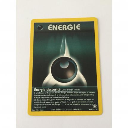 104/111 - Carte Pokémon wizards neo genesis énergie obscurité rare