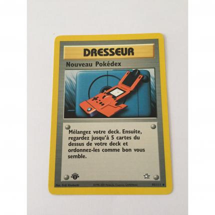 95/111 - Carte Pokémon wizards Dresseur nouveau pokédex 1 1ère édition neo genesis peu commune