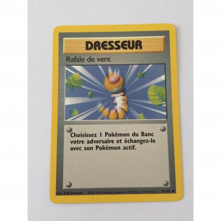93/102 - Carte Pokémon dresseur rafale de vent 93/102 commune set de base wizards