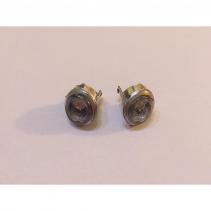 Lot x2 phares avant pièce détachée miniature Porsche 356 B 1961 Burago BBurago 1/18 1/18e 1/18ème