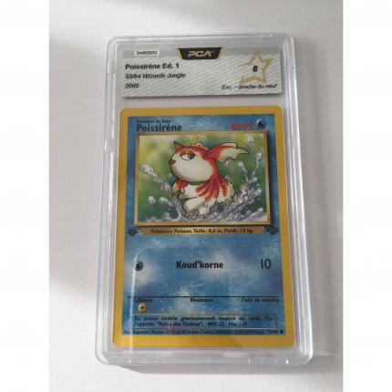 53/64 - Carte pokémon Poissirène 53/64 commune jungle wizards 1 ère édition PCA 8 proche du neuf