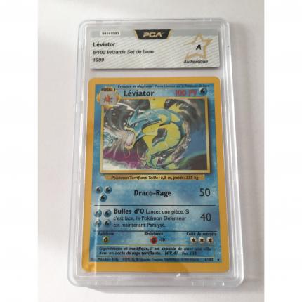 6/102 - Carte pokémon Léviator rare 6/102 set de base wizards PCA A authentique